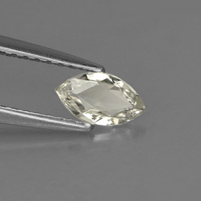 0.40캐럿 천연 라이트 그린 사파이어, 마퀴즈, 6.8×3.8 mm, VVS-VS