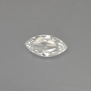 0.49캐럿 천연 화이트 사파이어, 마퀴즈, 7.1×3.6 mm, VVS