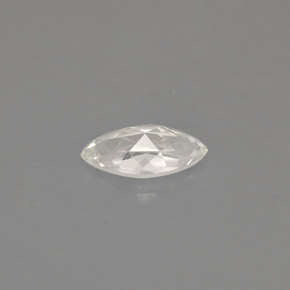 0.49캐럿 천연 화이트 사파이어, 마퀴즈, 7.1×3.6 mm, VVS