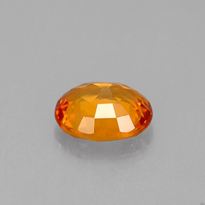 0.79캐럿 천연 만다린 오렌지 사파이어, 타원형 컷, 6.1×5 mm, VVS-VS
