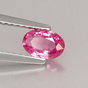 0.50캐럿 천연 핑크 사파이어, 타원형 컷, 6.1×4.1 mm, VS