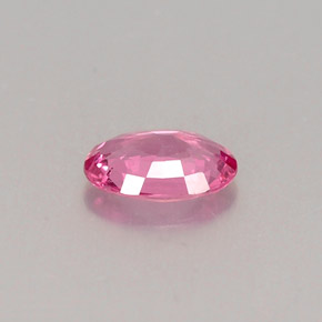 0.50캐럿 천연 핑크 사파이어, 타원형 컷, 6.1×4.1 mm, VS