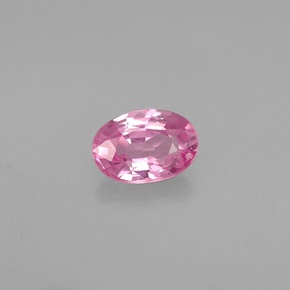 0.60캐럿 천연 핑크 사파이어, 타원형 컷, 6.1×4.2 mm, VS