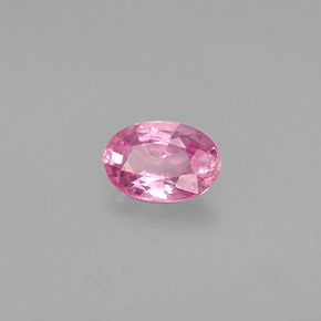 0.60캐럿 천연 핑크 사파이어, 타원형 컷, 6.1×4.2 mm, VS