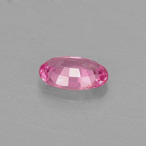 0.59캐럿 천연 핑크 사파이어, 타원형 컷, 6.3×4.3 mm, VS