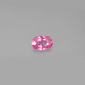 0.59캐럿 천연 핑크 사파이어, 타원형 컷, 6.1×4.1 mm, VS