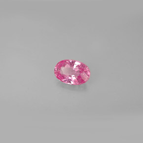 0.59캐럿 천연 핑크 사파이어, 타원형 컷, 6.1×4.1 mm, VS