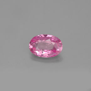 0.57캐럿 천연 핑크 사파이어, 타원형 컷, 6.1×4.2 mm, VVS-VS