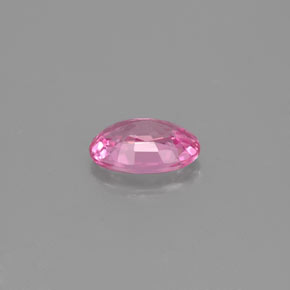 0.57캐럿 천연 핑크 사파이어, 타원형 컷, 6.1×4.2 mm, VVS-VS