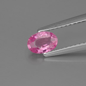0.54캐럿 천연 핑크 사파이어, 타원형 컷, 5.9×4.1 mm, VS