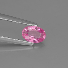0.54캐럿 천연 핑크 사파이어, 타원형 컷, 5.9×4.1 mm, VS