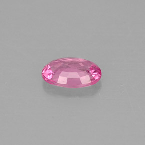 0.56캐럿 천연 핑크 사파이어, 타원형 컷, 6×4.1 mm, VS