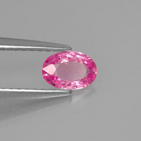 0.48캐럿 천연 핑크 사파이어, 타원형 컷, 5.8×4 mm, VS