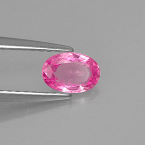 0.53캐럿 천연 핑크 사파이어, 타원형 컷, 6×4.1 mm, VS