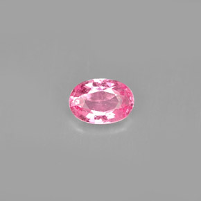 0.59캐럿 천연 핑크 사파이어, 타원형 컷, 6×4.2 mm, VS