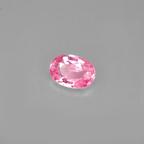 0.59캐럿 천연 핑크 사파이어, 타원형 컷, 6×4.2 mm, VS