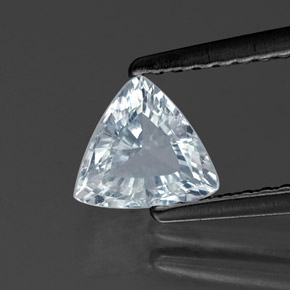 0.80캐럿 천연 라이트 블루 사파이어, 트릴리언, 6.3×5.8 mm, VS-SI