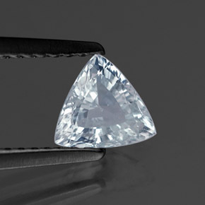 0.80캐럿 천연 라이트 블루 사파이어, 트릴리언, 6.3×5.8 mm, VS-SI