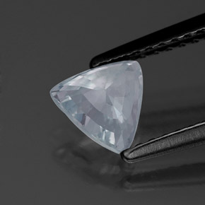 0.80캐럿 천연 라이트 블루 사파이어, 트릴리언, 6.3×5.8 mm, VS-SI