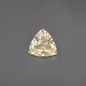 0.78캐럿 천연 라이트 옐로우 사파이어, 트릴리언, 6.3×6 mm, VVS