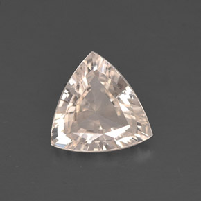 0.69캐럿 천연 라이트 오렌지 사파이어, 트릴리언, 6.2×6.1 mm, VVS