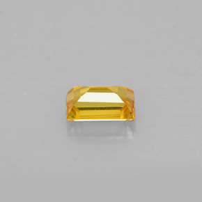 0.42캐럿 천연 골든 옐로우 사파이어, 바게트, 4.9×3.1 mm, VS
