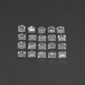 캐럿 천연 화이트 사파이어 보석, 스퀘어, 2.4×2.4 mm, VVS