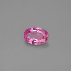 0.53캐럿 천연 핑크 사파이어, 타원형 컷, 6×4.1 mm, VVS