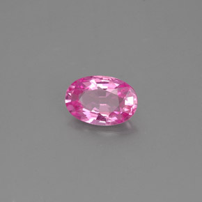 0.48캐럿 천연 핑크 사파이어, 타원형 컷, 5.9×4 mm, VS