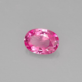0.49캐럿 천연 핑크 사파이어, 타원형 컷, 5.9×4.3 mm, VVS