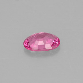 0.49캐럿 천연 핑크 사파이어, 타원형 컷, 5.9×4.3 mm, VVS