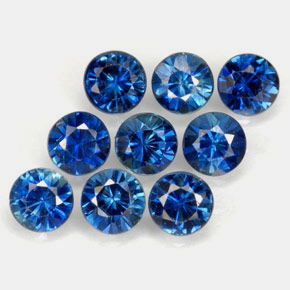 캐럿 천연 콘플라워 블루 사파이어 보석, 라운드 컷, 2.93 mm, VVS-VS
