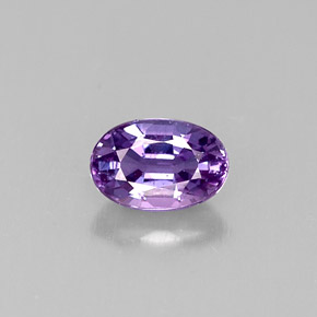 0.63캐럿 천연 핑크빛 바이올렛 사파이어, 타원형 컷, 5.9×4 mm, VVS