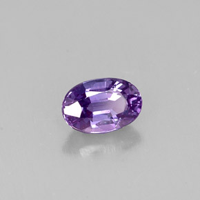 0.63캐럿 천연 핑크빛 바이올렛 사파이어, 타원형 컷, 5.9×4 mm, VVS