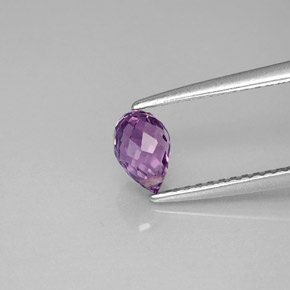 0.92캐럿 천연 바이올렛 사파이어, 브리올레트, 6.3×4.1 mm, VS