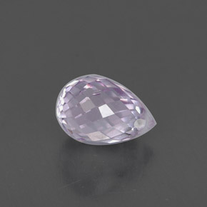 0.85캐럿 천연 라이트 바이올렛 사파이어, 브리올레트, 5.7×4 mm, VS