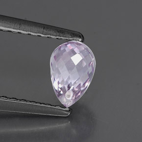 0.85캐럿 천연 라이트 바이올렛 사파이어, 브리올레트, 5.7×4 mm, VS