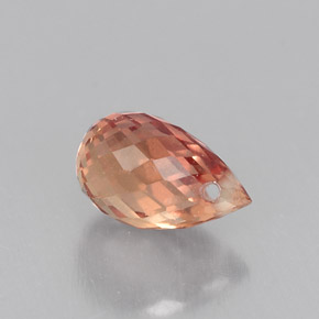 0.76캐럿 천연 오렌지 사파이어, 브리올레트, 5.9×3.9 mm, VVS-VS