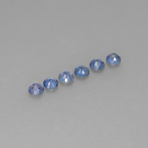 캐럿 천연 블루 사파이어 보석, 라운드 컷, 3.42 mm, VVS-VS