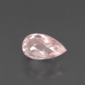 0.77캐럿 천연 핑크 사파이어, 브리올레트, 6.4×3.8 mm, VS