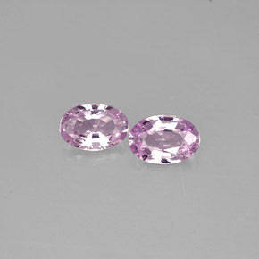 캐럿 천연 라이트 바이올렛 사파이어 보석, 타원형 컷, 5.9×4 mm, VVS