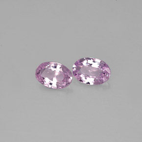 캐럿 천연 라이트 바이올렛 사파이어 보석, 타원형 컷, 5.9×4 mm, VVS