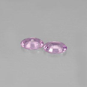 캐럿 천연 라이트 바이올렛 사파이어 보석, 타원형 컷, 5.9×4 mm, VVS