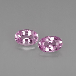 캐럿 천연 바이올렛 핑크 사파이어 보석, 타원형 컷, 6×4.1 mm, VVS