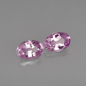 캐럿 천연 바이올렛 핑크 사파이어 보석, 타원형 컷, 6×4.1 mm, VVS