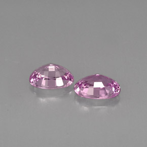 캐럿 천연 바이올렛 핑크 사파이어 보석, 타원형 컷, 6×4.1 mm, VVS