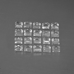 캐럿 천연 화이트 사파이어 보석, 스퀘어, 2.5×2.5 mm, VVS-VS