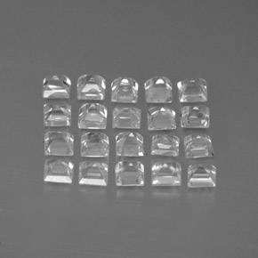 캐럿 천연 화이트 사파이어 보석, 스퀘어, 2.6×2.6 mm, VVS-VS