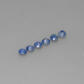 캐럿 천연 라이트 블루 사파이어 보석, 라운드 컷, 3.32 mm, VVS-VS