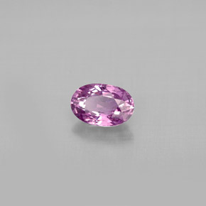 0.64캐럿 천연 바이올렛 사파이어, 타원형 컷, 6×4 mm, VS